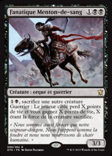 Fanatique Menton-de-sang, carte Magic DTK 88 — extension Les Dragons de Tarkir