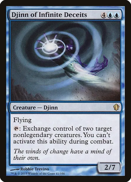 Djinn of Infinite Deceits, Magic card C13 41 — Commander 2013 set