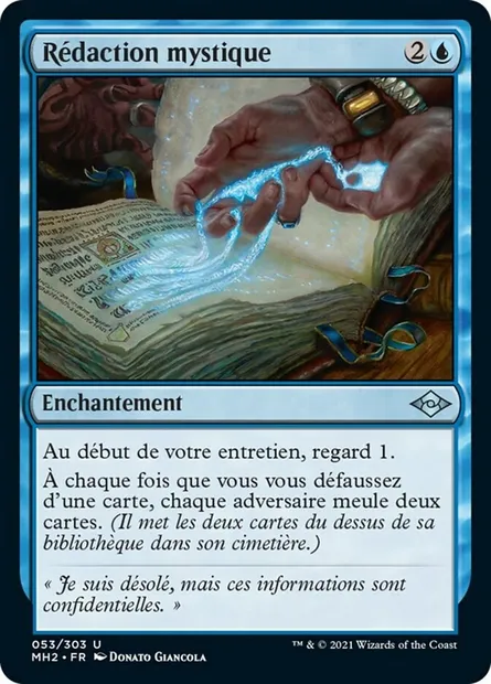 Rédaction mystique, carte Magic MH2 53 — extension Horizons du Modern 2