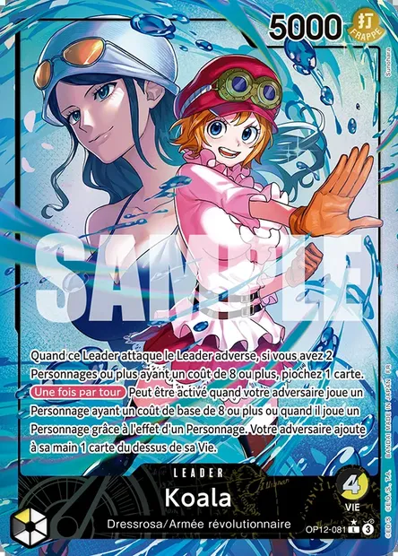 Koala, carte One Piece OP12-081 — extension L'HÉRITAGE DU MAÎTRE