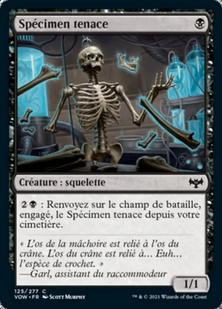 Spécimen tenace, carte Magic VOW 125 — extension Innistrad : noce écarlate