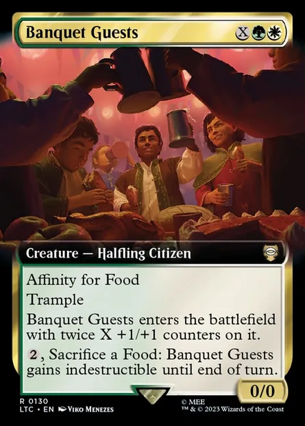 Banquet Guests, Magic card LTC 130 — Tales of Middle-earth Commander set