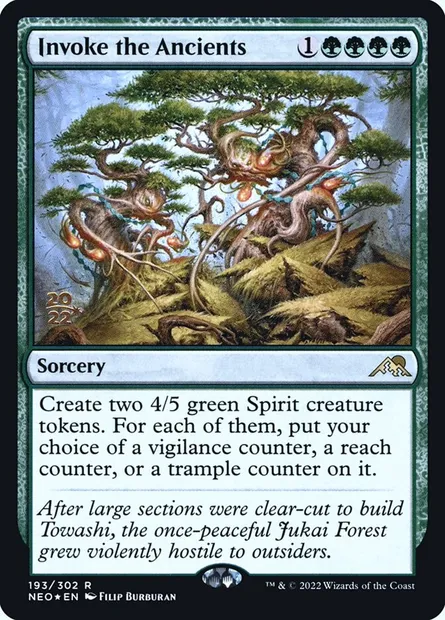 Invoke the Ancients, Magic card PNEO 193s — Kamigawa: Neon Dynasty Promos set