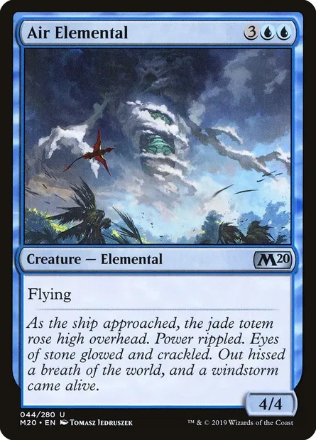 Air Elemental, Magic card M20 44 — Core Set 2020 set