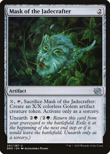 Mask of the Jadecrafter, Magic card BRO 201 — The Brothers' War set