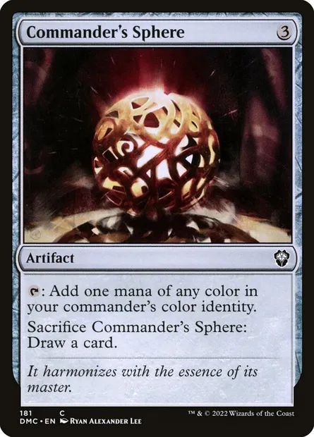 Commander's Sphere, Magic card DMC 181 — Dominaria United Commander set