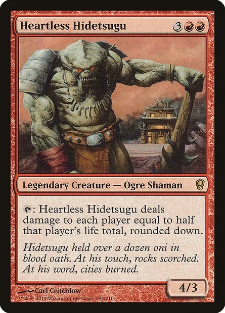 Heartless Hidetsugu, Magic card CNS 144 — Conspiracy set
