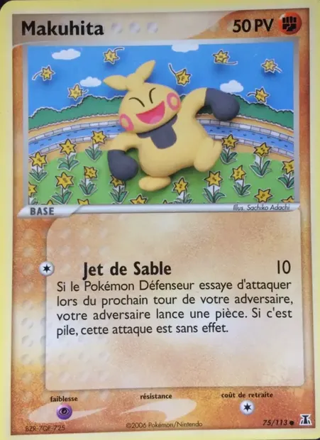 Makuhita, carte Pokémon DS 75 — extension EX Espèces Delta