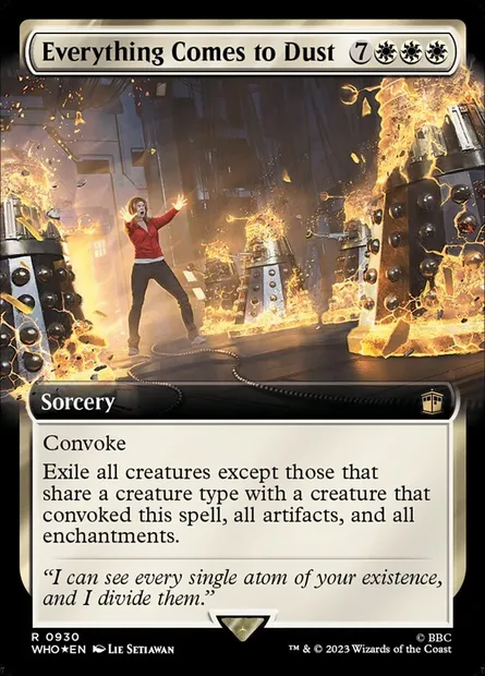 Everything Comes to Dust, Magic card WHO 930 — Doctor Who set