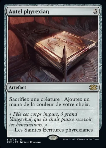 Autel phyrexian, carte Magic 2X2 311 — extension Double Masters 2022