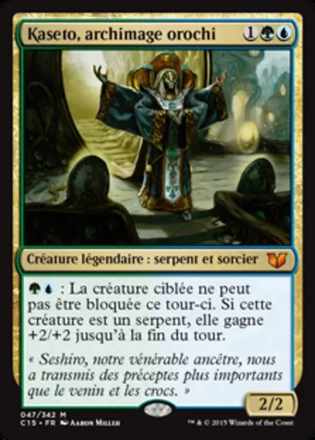 Kaseto, archimage orochi, carte Magic C15 47 — extension Commander 2015