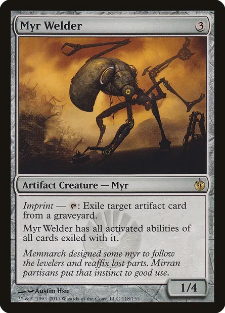 Myr Welder, Magic card MBS 118 — Mirrodin Besieged set