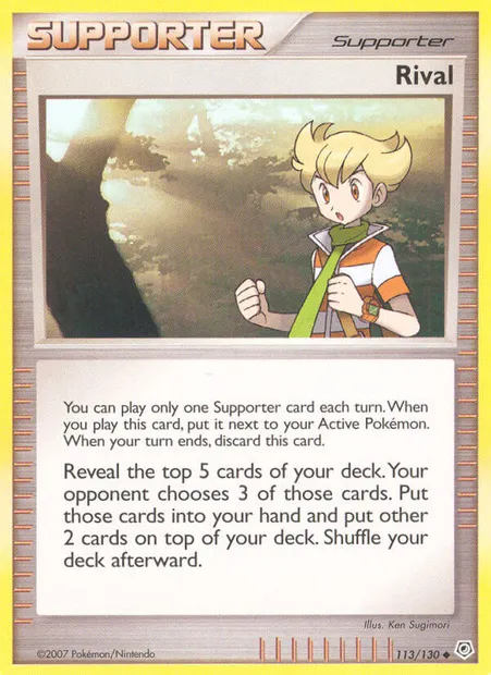 Rival, carte Pokémon DP 113 — extension Diamant & Perle