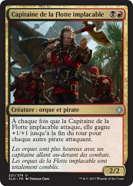 Capitaine de la Flotte implacable, carte Magic XLN 221 — extension Ixalan