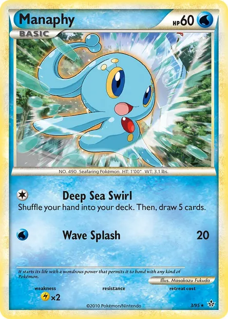 Manaphy, Pokémon card UL 3 — Unleashed set