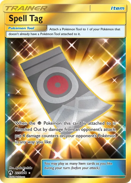 Spell Tag, Pokémon card LOT 235 — Lost Thunder set