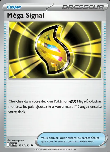 Méga Signal, carte Pokémon MEG 121 — extension Méga-Évolution