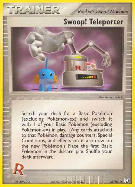 Swoop! Teleporter, Pokémon card TRR 92 — Team Rocket Returns set