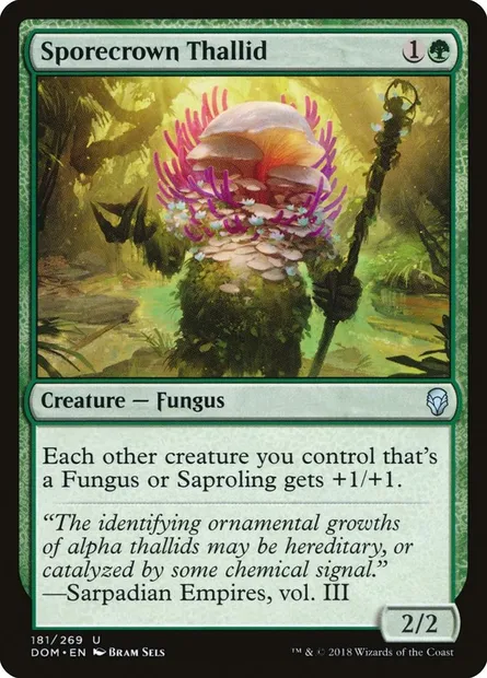Sporecrown Thallid, Magic card DOM 181 — Dominaria set