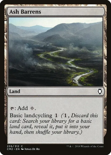 Ash Barrens, Magic card CM2 235 — Commander Anthology Volume II set