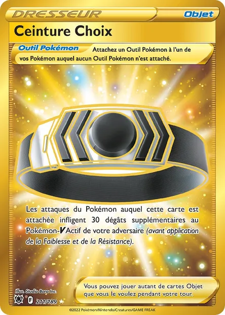 Ceinture Choix, carte Pokémon ASR 211 — extension Astres Radieux