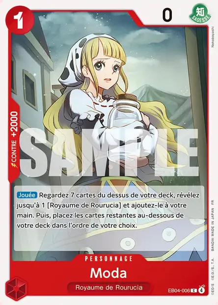 Moda, carte One Piece EB04-006 — extension EGGHEAD CRISIS