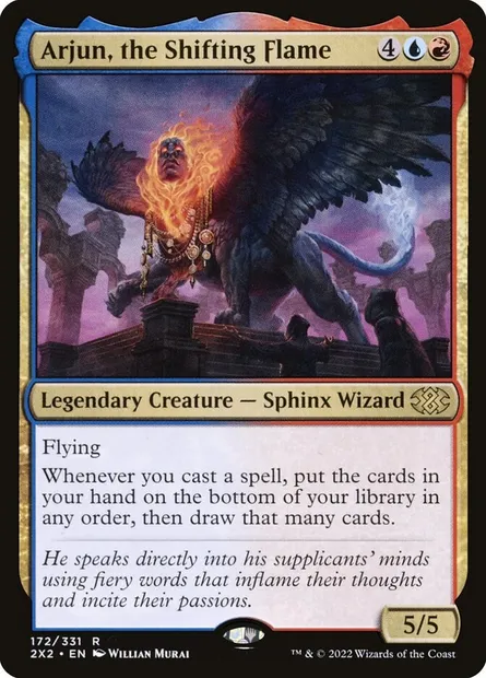 Arjun, the Shifting Flame, Magic card 2X2 172 — Double Masters 2022 set