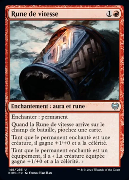 Rune de vitesse, carte Magic KHM 148 — extension Kaldheim
