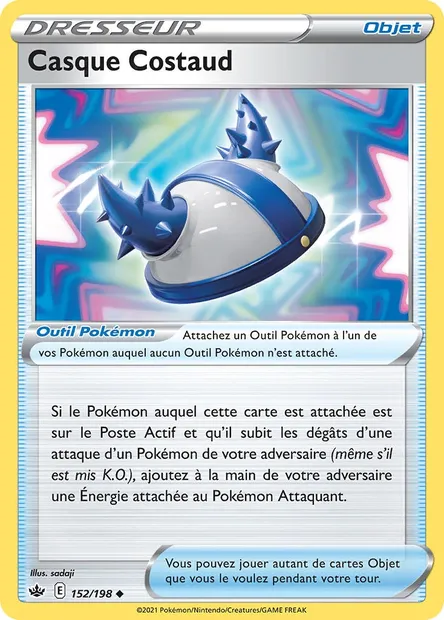 Casque Costaud, carte Pokémon CRE 152 — extension Règne de Glace