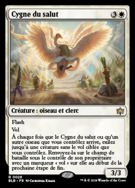 Cygne du salut, carte Magic BLB 28 — extension Bloomburrow