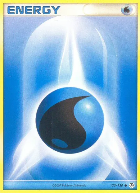 Énergie eau, carte Pokémon DP 125 — extension Diamant & Perle