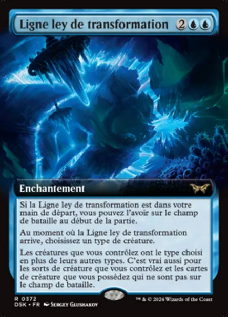Ligne ley de transformation, carte Magic DSK 372 — extension Duskmourn: House of Horror