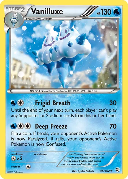 Vanilluxe, Pokémon card BKT 45 — BREAKthrough set