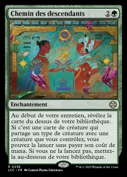 Chemin des descendants, carte Magic LCC 238 — extension The Lost Caverns of Ixalan Commander
