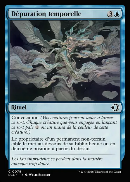 Dépuration temporelle, carte Magic ECL 78 — extension Lorwyn Eclipsed