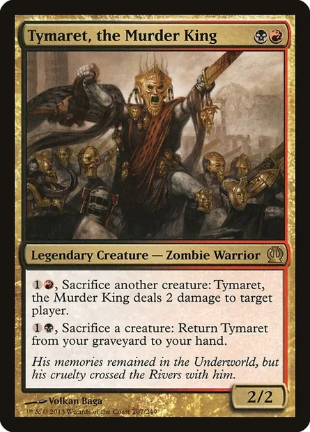 Tymaret, the Murder King, Magic card THS 207 — Theros set