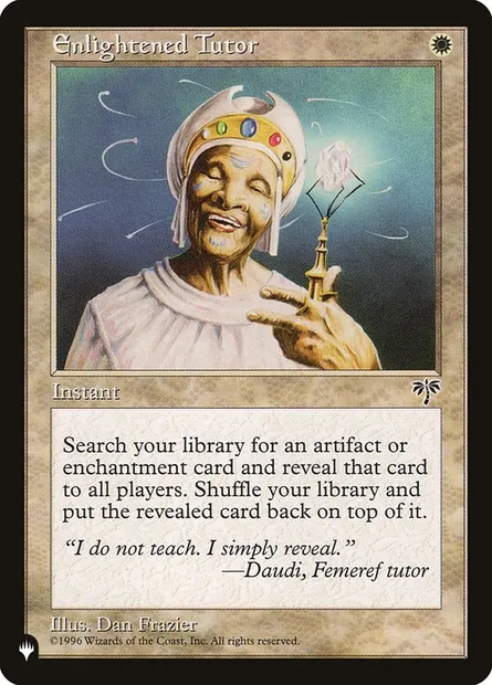 Enlightened Tutor, Magic card PLST MIR-14 — The List set