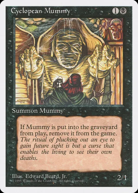 Cyclopean Mummy, Magic card 4ED 128 — Fourth Edition set