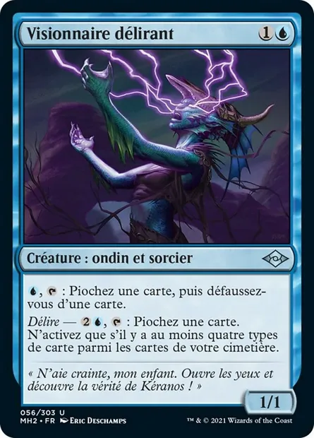 Visionnaire délirant, carte Magic MH2 56 — extension Horizons du Modern 2