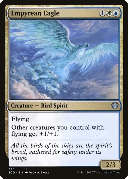 Empyrean Eagle, Magic card SCD 226 — Starter Commander Decks set