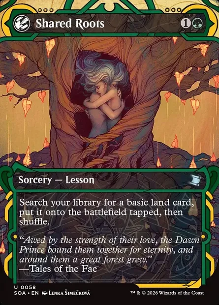 Shared Roots, Magic card SOA 58 — Secrets of Strixhaven Mystical Archive set