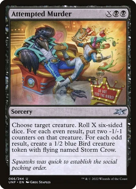 Attempted Murder, Magic card UNF 66 — Unfinity set