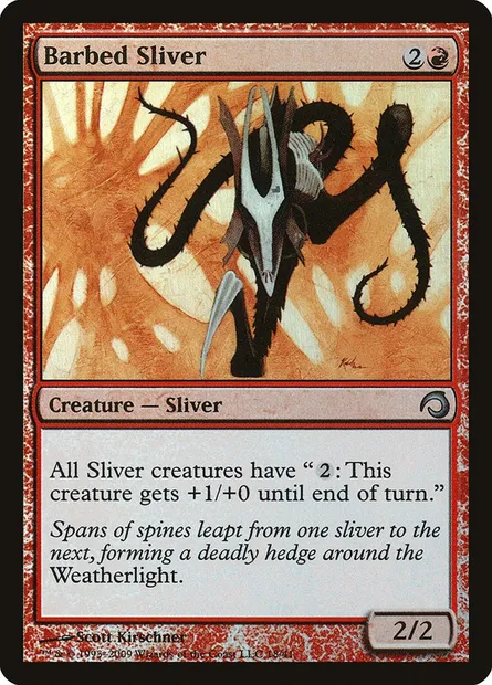 Barbed Sliver, Magic card H09 18 — Premium Deck Series: Slivers set