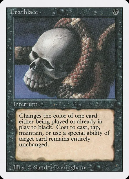 Voile de mort, carte Magic 3ED 102 — extension Revised Edition