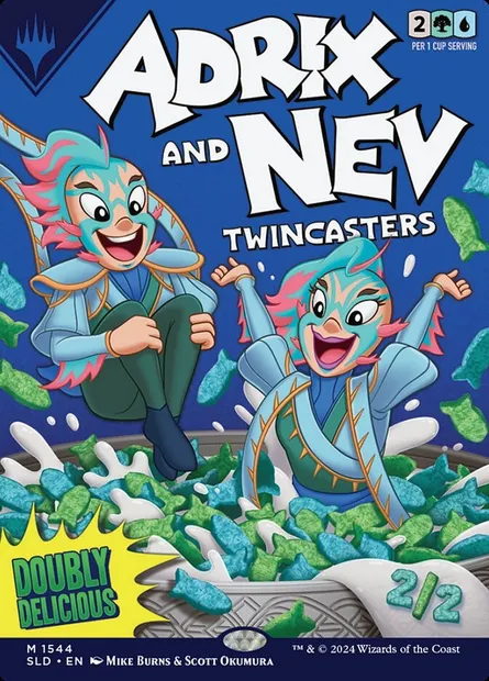 Adrix and Nev, Twincasters // Adrix and Nev, Twincasters, Magic card SLD 1544 — Secret Lair Drop set