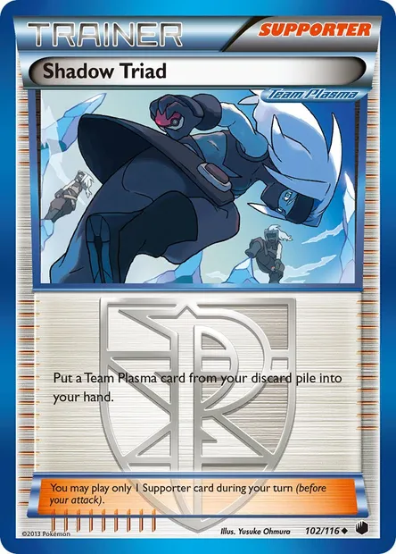 Shadow Triad, Pokémon card PLF 102 — Plasma Freeze set
