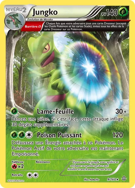 Jungko, carte Pokémon PRC 9 — extension Primo-Choc