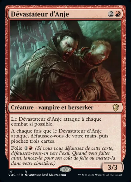 Dévastateur d'Anje, carte Magic VOC 141 — extension Crimson Vow Commander