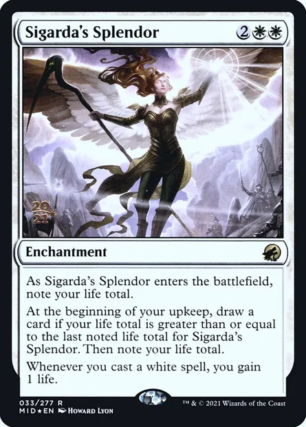 Sigarda's Splendor, Magic card PMID 33s — Innistrad: Midnight Hunt Promos set