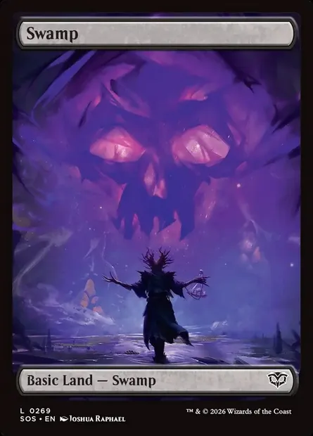 Swamp, Magic card SOS 269 — Secrets of Strixhaven set